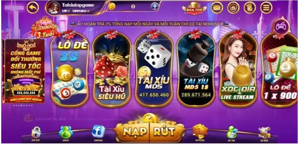 Tổng Hợp 3 Tựa Game Nổi Tiếng Và Hấp Dẫn Nhất Hiện Nay Tại Nohu52 Club