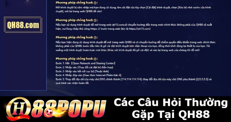 Các Câu Hỏi Thường Gặp khi đăng ký QH88